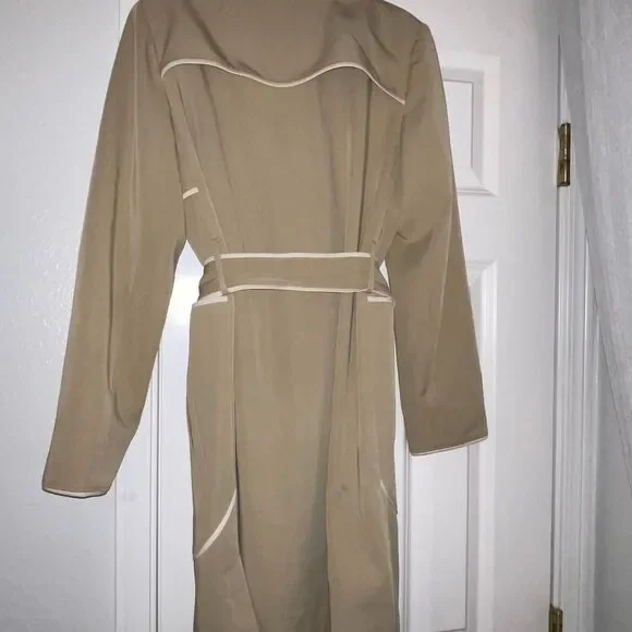 Harve Benard Women's Khaki and White Coat size 6 - Picture 5 of 8